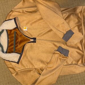 Carhartt Men's QuarterZip with Sherpa Collar